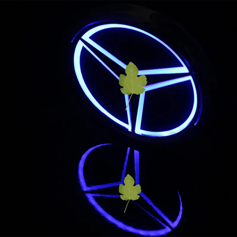 5D Led Achter Embleem Licht Wit Blauw Rood Voor Benz Accessoires Auto 5D Staart Logo Licht Badge Emblem