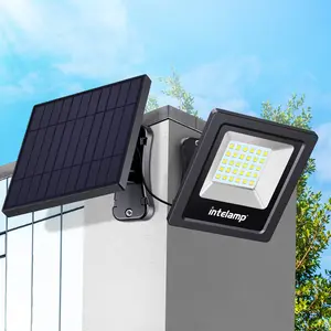 Intelamp su geçirmez yukarı ve aşağı LED duvar aydınlatma açık bahçe spot güneş enerjisi sel ışıkları