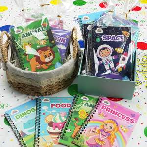 24 libri da colorare ad acqua per feste per bambini Mini rilegatura termica alla rinfusa 19x8cm età 4-8 piccoli sacchetti di compleanno insegnante di scuola - Product Image 5