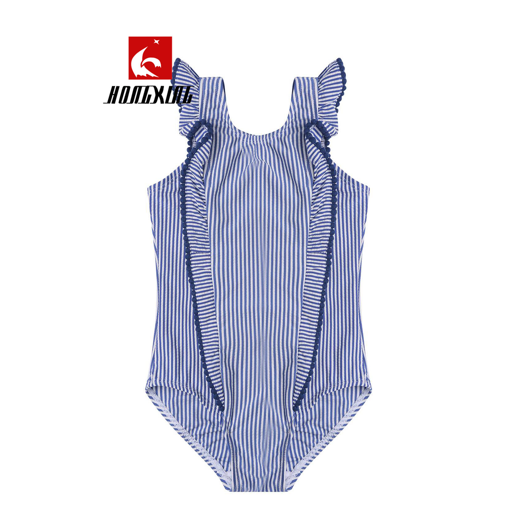 Costume Da Bagno Neonato Manica Lunga Haokaini - Rash Guard Anguria A Strisce Con Volant - Foto 10
