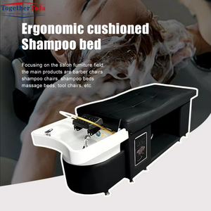 Chaise de lavage moderne pour hôtel, revêtement en cuir, structure en bois, réservoir d'eau portable, sans plomberie, écologique, durable, pour salon - Product Image 4