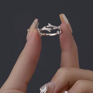 Anillo Ajustable con Diseño de Rama Abierta, Textura de Rama Natural, Diseño Dividido, Chapado en Oro de 18K, Plata, Estilo Forestal Minimalista, Unisex, para Bodas y Uso Diario - Product Image 5