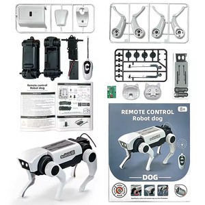 Kids DIY Assembled Energy <b>Solar</b> <b>Power</b> Toy Science Engineering <b>Kit</b> Intelligent Electric Interactive RC Smart Robot Dog Toys - Product Image 1
