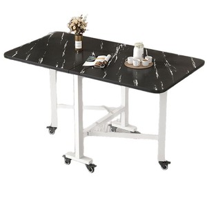 Folding Dining <b>Table</b> Rectangular Ultra Thin Multi Functional For Home <b>Small</b> Apartment Rental - Product Image 2