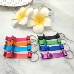 לוגו התאמה אישית אלומיניום מיני Keychain באר פותחן