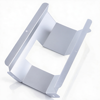 Boîtier métallique sur mesure en alliage d'aluminium, plié, découpé au laser, avec ouvertures, coque d'équipement métallique avec oreilles de montage, fabrication