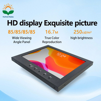 Monitor LCD Industrial de 8 Pulgadas 1024*768 4:3 Entrada HDM-I VGA Pantalla Integrada de 12V para Raspberry Pi PC Industrial