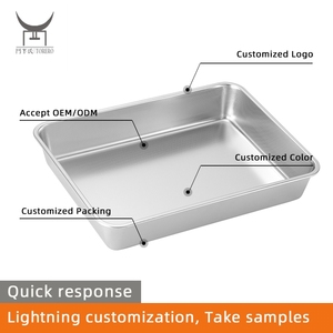 Tùy Chỉnh Dải Làm Mát Rack Set Hấp Nướng Giá Thép Không Gỉ Bánh Pan Cho Nướng Đồ hộp Nấu Ăn Nâng Thực Phẩm Lò Nướng An Toàn - Product Image 2