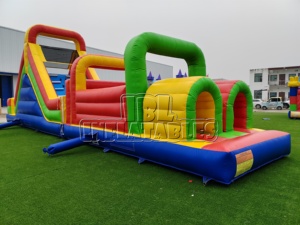 Parcours d'obstacles <span class=keywords><strong>gonflable</strong></span> géant en PVC de qualité commerciale, épaisseur 0,55 mm, pour enfants et adultes, idéal pour les fêtes foraines et la <span class=keywords><strong>location</strong></span> extérieure - Product Image 2