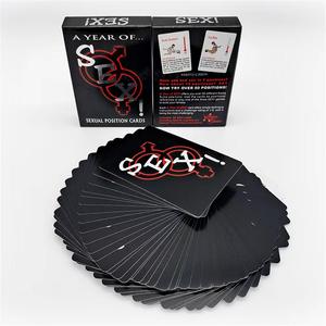 Jeu de cartes personnalisé avec impression complète en anglais, cartes de positions sexuelles, jeux sexuels pour adultes, cartes pour couples - Product Image 1