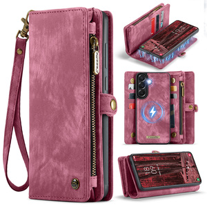 Étui en cuir multifonction <span class=keywords><strong>Caseme</strong></span> avec cordon, pochette rabattable pour Samsung Galaxy A57/A56/A17/A16/S26/S26 Ultra, housse détachable 2 en 1 - Product Image 1