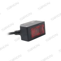 Capteur de déplacement laser à affichage LED en aluminium haute précision SIRON K051-11, détection infrarouge, IP67, 12-24V DC, sortie NPN/PNP, 2M