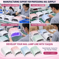 Lampe à ongles UV LED sans fil YAQIN JMD-606 115W, 45 LED, 5200mAh, rechargeable, lampe de séchage professionnelle pour gel, OEM ODM