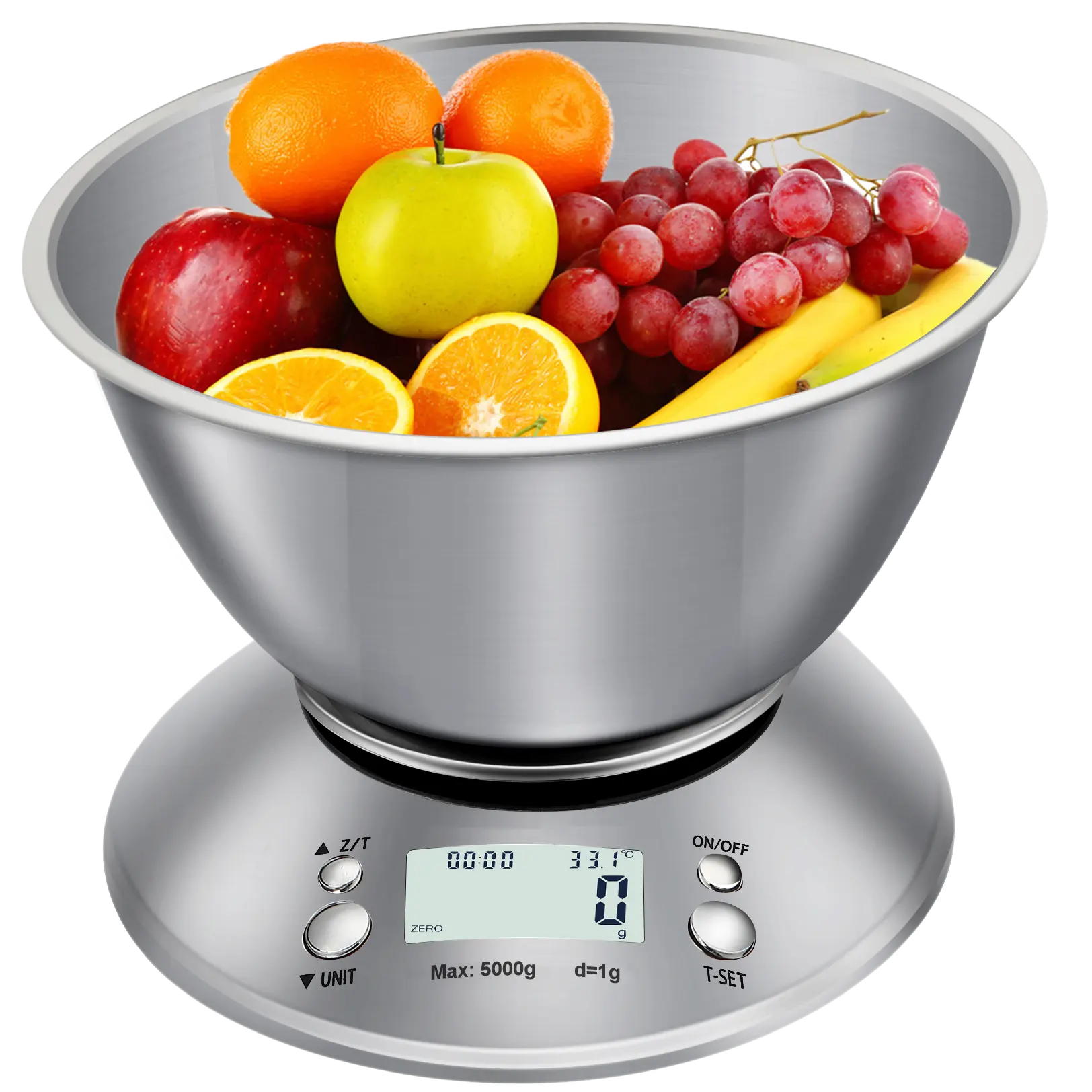 Usine en gros en acier inoxydable intelligent 5kg 11lb poids numérique balance électronique pour aliments balance numérique cuisine