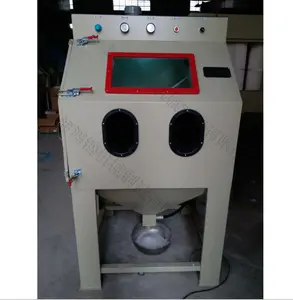 Factory price Professional dustless manual dry and wet sand blasting cabinet water vapour sandblasting machine