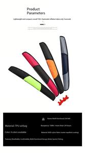 Gilet de sauvetage gonflable automatique et manuel pour la pêche, dispositif de flottabilité personnel en tissu Oxford, capacité de flottabilité de 500 lb - Product Image 6