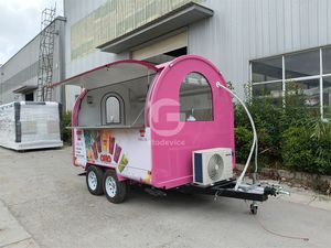 Rimorchio per alimenti neri per esterni bar per bevande Mobile contenitore chiosco carrello per la vendita camion Mobile per cibo - Product Image 3