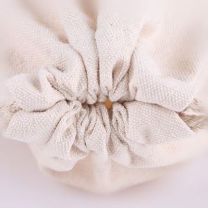 Custom Organic <b>Small</b> White Muslin Dust Linen Canvas <b>Draw</b> String Bags Cotton Drawstring Bag Pouch with logo - Product Image 5