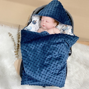Couverture tricotée pour siège de voiture, couvre-siège 100% en coton biologique, Super doux, pour bébé, poussette de siège de voiture, offre spéciale, 1 pièce - Product Image 3