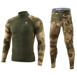 Completo Intimo Termico Mimetico FG Camo ESDY 173 per <span class=keywords><strong>Uomo</strong></span>, Abbigliamento Invernale in Pile per Sport all'Aperto e Ciclismo - Product Image 1
