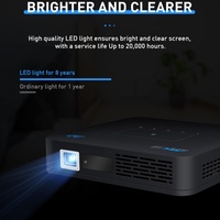 Projecteur portable P15 Android 9.0 Wifi double 4k DLP intelligent 4 Go 32 Go MINI 4k Projecteur de cinéma maison
