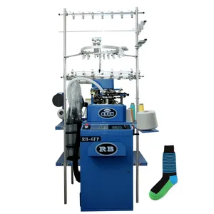 shaoxing rainbowe computerized summer cotton socks knitting machine for making long length hosiery