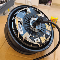 Moteur de moyeu QS 4ème génération 12 pouces 3000W sans balais 72V CC en alliage d'aluminium avec double frein à disque version écoénergétique