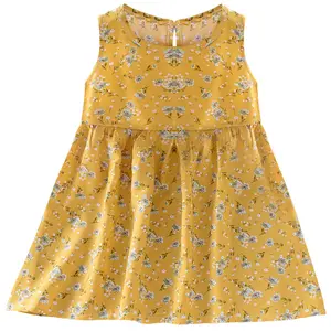 Spot cheap hot kids girl dress summer multiple colour floral twirl dress floral dress for girls