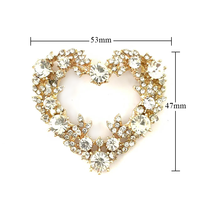 Accessoires de chaussures pour femmes personnalisables, en forme de cœur, en cristal, bijoux, métal, talons hauts, boucle en strass, personnalisés