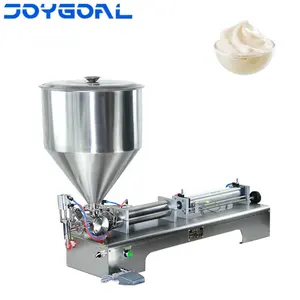 JOYGOAL Single Heads Pneumatic Honey paste cream Ointment lotion Semi automatic liquid paste filling machine for food cosmetic