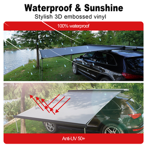 Carpa de techo <span class=keywords><strong>para</strong></span> <span class=keywords><strong>camping</strong></span> al aire libre Awnlux W5300T con carcasa de aluminio y PVC <span class=keywords><strong>para</strong></span> toldo lateral de coche, Jeep, SUV, camiones y <span class=keywords><strong>furgonetas</strong></span> - Product Image 4