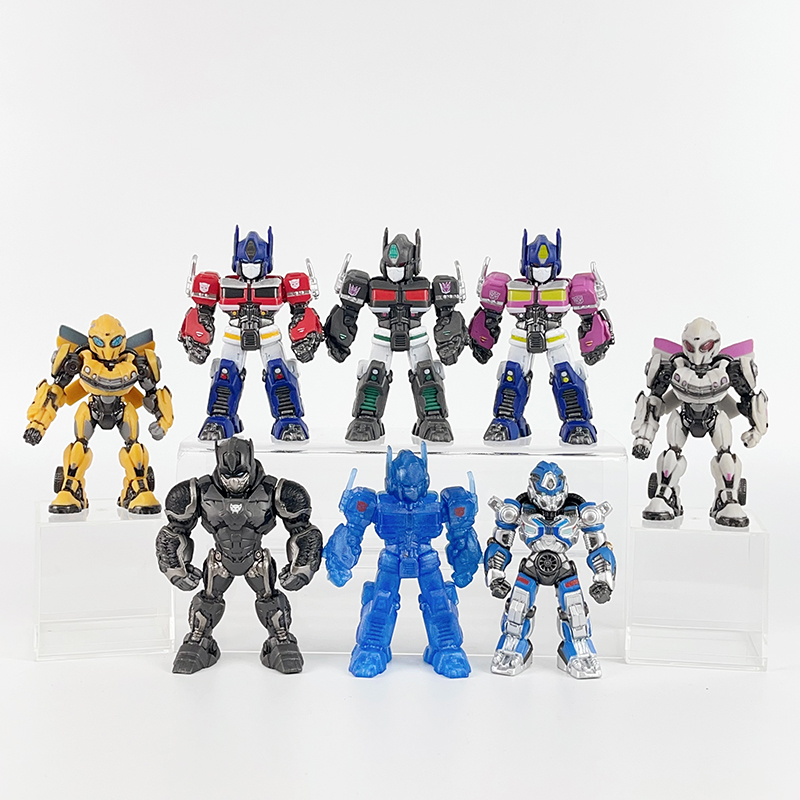 BJ Anime 8pcs/set Handsome Transformation Optimu Primes Megatron Robot Mecha Deformed Car Technical Model Boy Kid Toy