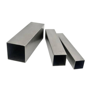 Tube carré en acier inoxydable 304, 20x20mm, surface brossée, fabriqué à Foshan, profil de tuyau personnalisable - Product Image 1