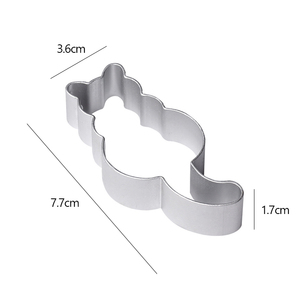 อุปกรณ์อบขนมแบบโฮมเมดสำหรับเด็กทำจากสเตนเลสสตีลขนาดเล็กรูปหมูแมวน่ารักอุปกรณ์ตัดคุกกี้โลหะรูปสัตว์สำหรับบิสกิต - Product Image 5
