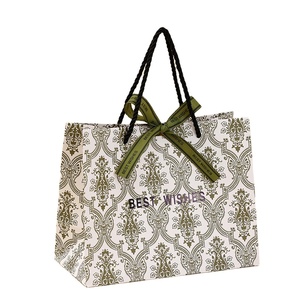 Wholesale Eco-Friendly <b>Biodegradable</b> Portable <b>Paper</b> Gift Bag Recyclable Custom Logo Cotton Rope Handle Exhibition Cosmetic - Product Image 5