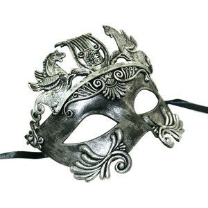 Masque vénitien de soldat romain grec pour hommes, masque de <span class=keywords><strong>carnaval</strong></span>, masque de bal masqué, costume de fête de Mardi Gras - Product Image 4