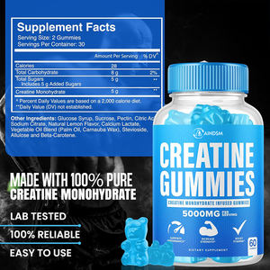 Gomitas de Creatina para Aumentar la Fuerza Muscular, Veganas, Pre-Entrenamiento, Monohidrato de Creatina, Aumentan la Energía, Gomitas de Proteína, Directo de Fábrica - Product Image 2