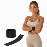 Bracelets de Pilates en silicone, vente en gros d'usine, avec poids magnétiques puissants pour bras et jambes, ensemble de poids de cheville