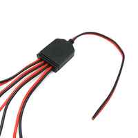 Câble répartiteur d'alimentation cc 1 à 4 câble répartiteur en forme de Y ATC/ATO fusible bloc porte-fusible fil pour caméras DVR bande lumineuse LED voiture
