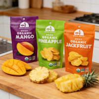 Sachet d'emballage alimentaire en plastique refermable avec logo personnalisé, idéal pour les fruits secs, mangues séchées et autres snacks