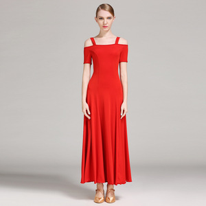 Vestido de baile moderno para mujer, nuevo Vestido de manga corta con columpio grande GB, ropa de actuación, tipo de salón de baile - Product Image 2