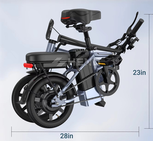 Bicicleta Eléctrica Plegable para Adultos, Modelo Nuevo, Motor <span class=keywords><strong>de</strong></span> 450W, 48V, con Batería <span class=keywords><strong>de</strong></span> Litio, Precio Económico, Disponible en EE. UU. <span class=keywords><strong>y</strong></span> Europa - Product Image 5