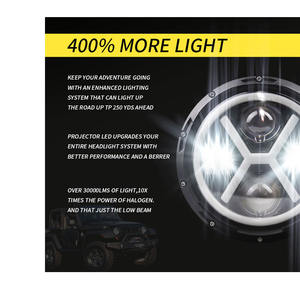 Bombillas LED para Faros Delanteros de 7 Pulgadas y 65 W, H4 6500K para Jeep JK, Faros LED, Luces Antiniebla/de Conducción, Iluminación Profesional - Product Image 6