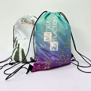 Women High Quality 100% Polyester Shopping <strong>Draw</strong> Stringbags - Product Image 5