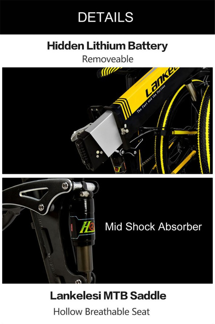 Powerful 1000W motor Electric bike MTB