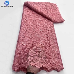 Lusso all'ingrosso tessuto di pizzo ricamato Guipure tessuto africano Guipure <span class=keywords><strong>vestiti</strong></span> Casual tessuto <span class=keywords><strong>da</strong></span> <span class=keywords><strong>sposa</strong></span> in pizzo - Product Image 5