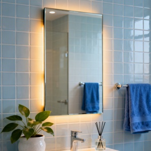 Modern Frameless Bathroom <b>Mirror</b> & Full Length Body <b>Mirror</b> Large <b>Silver</b> Tempered Glass Home Gym Salon Use Wholesale - Product Image 1