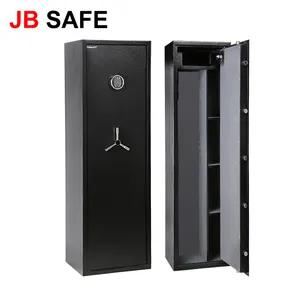 Foshan fireproof safe factory 2019 new design high quality fingerprint gun safe with 85kg