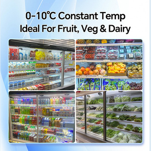 Réfrigérateur commercial à porte vitrée Bojin, sans givre, dégivrage automatique, contrôle numérique, étagères réglables, options personnalisables - Product Image 4