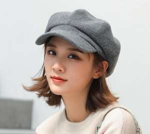 Béret classique 6 panneaux style newsboy pour femme – Vente en gros – Collection Hiver - Product Image 3